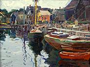 Anthony Thieme - Harbor Reflections (Paintings) h: 12 x w: 16 in / h: 30.5 x w: 40.6 cm