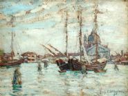 Guy Carleton Wiggins - Venice (Paintings) h: 10.2 x w: 13.2 in / h: 25.9 x w: 33.5 cm