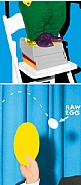 John Baldessari - Hand and/or Feet: Chair and Books/Plate and Egg, 2008