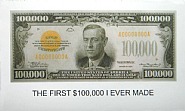 John Baldessari - The First $100,000 I Ever Made, 2012