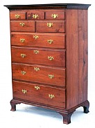 Walnut High Chest of Drawers