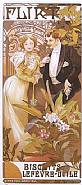 Alphonse Mucha - Flirt (Prints and Multiples) h: 24 x w: 11 in / h: 61 x w: 27.9 cm