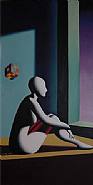 Mark Kostabi - The Mathematic of Dreams (Paintings) h: 60 x w: 30 in / h: 152.4 x w: 76.2 cm