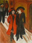 Auf der winterlichen Straße