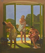 Baden vor der Tür