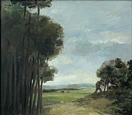 Landschaft mit Maler