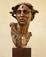 Javier Marin - Cabeza Mirella II (Sculptures) h: 29.5 x w: 15 x d: 14.5 in / h: 74.9 x w: 38.1 x d: 36.8 cm