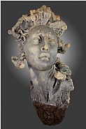 Javier Marin - Cabeza de Mujer sin Mono (Sculptures) h: 71 x w: 39 x d: 28 in / h: 180.3 x w: 99.1 x d: 71.1 cm