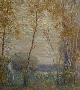 Edward Dufner - Untitled (Works on Paper (Drawings, Watercolors etc.)) h: 29 x w: 32 in / h: 73.7 x w: 81.3 cm
