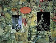 David Salle - Mingus in Mexico (Paintings) h: 244 x w: 312 cm / h: 96.1 x w: 122.8 in