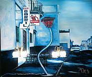 Martin Kippenberger - Kellner Des... (Paintings) h: 200 x w: 240 cm / h: 78.7 x w: 94.5 in