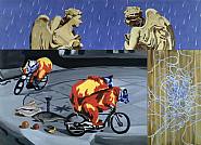 David Salle - Angels in the Rain (Paintings) h: 244 x w: 335 cm / h: 96.1 x w: 131.9 in