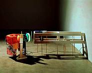 Jessica Stockholder - Made of Two Elements (Sculptures) h: 96.5 x w: 78.7 x d: 284.5 in / h: 245.1 x w: 199.9 x d: 722.6 cm