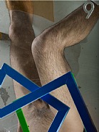 Legs, Number, Frame, Concrete, Blue, Green, Orange