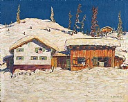 Bauernhaus und Stall, Büelen Davos
