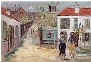 Maurice Utrillo - Le Maquis à Montmartre (Paintings) h: 35 x w: 50 cm / h: 13.8 x w: 19.7 in