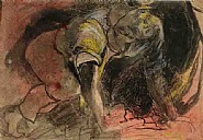 Miner crouching