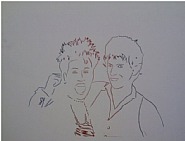 Andy Warhol - Aretha Franklin and Keith Richards (Prints and Multiples) h: 18 x w: 18.4 in / h: 45.7 x w: 46.7 cm