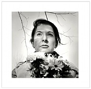 Marina Abramovic - Portrait with Flowers (Photographs) h: 139.1 x w: 141 cm / h: 54.8 x w: 55.5 in