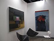 Booth view - Weng Yunpeng (left), Hoo Mojong (right)
