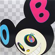 Takashi Murakami - And then black (Prints and Multiples) h: 26.5 x w: 26.5 in / h: 67.3 x w: 67.3 cm