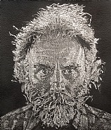 Chuck Close - Lucas (Mixed Media) h: 48 x w: 40 in / h: 121.9 x w: 101.6 cm