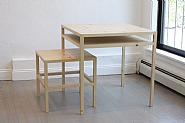 Donald Judd - Table and Stool (B-vB 68) (Furniture)