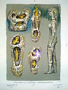 Henry Moore - Pandora and the Imprisoned Statues (Prints and Multiples) h: 28 x w: 38 cm / h: 11 x w: 15 in