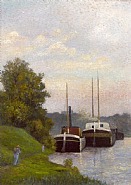 Chalands sur la Seine