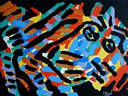 Karel Appel - Black-Eyed Animal (Prints and Multiples) h: 21.5 x w: 29.5 in / h: 54.6 x w: 74.9 cm