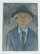 Raphael Soyer - Self Portrait (Prints and Multiples) h: 20 x w: 16 in / h: 50.8 x w: 40.6 cm