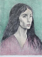 Raphael Soyer - Portrait (Prints and Multiples) h: 30 x w: 22 in / h: 76.2 x w: 55.9 cm