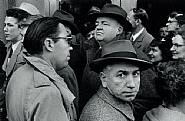 William Klein - Man Looks at Camera in Crowd (Photographs) h: 12 x w: 14 in / h: 30.5 x w: 35.6 cm