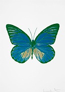 Damien Hirst - The Souls I – Turquoise/Cool Gold/Emerald Green (Prints and Multiples) h: 28 x w: 20 in / h: 71.1 x w: 50.8 cm