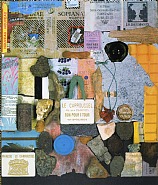 Peter Blake - A Walk in the Tuileries Gardens (Mixed Media) h: 13.5 x w: 16 in / h: 34.3 x w: 40.6 cm