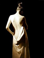 Girl with White Drape
