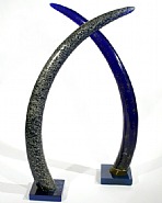 Pierre Giraudon - A Unique Pair of Over-sized 'Elephant Tusks' by Pierre Giraudon, 1970