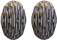 Maison Charles - Pair of Maison Charles Honeycomb Sconces, France, Circa 1968, 1968