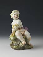 Allegory of Summer, a seated Putto with Sheaves of Corn