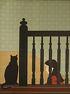Will Barnet - The Bannister (Prints and Multiples) h: 36 x w: 26.5 in / h: 91.4 x w: 67.3 cm