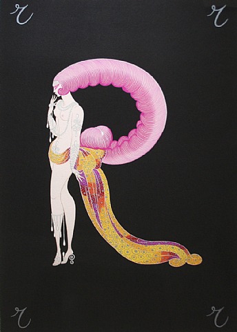   Erté, Letter R (The Alphabet Suite)