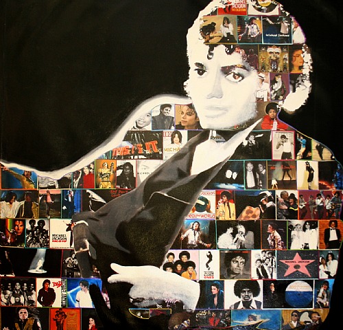  Steve Kaufman, Michael Jackson - Thriller Collage