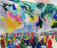 LeRoy Neiman - Aspen Mountain Rendezous (Prints and Multiples) h: 32 x w: 35 in / h: 81.3 x w: 88.9 cm