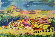 LeRoy Neiman - Delacroix's Tiger (Prints and Multiples) h: 34 x w: 43 in / h: 86.4 x w: 109.2 cm
