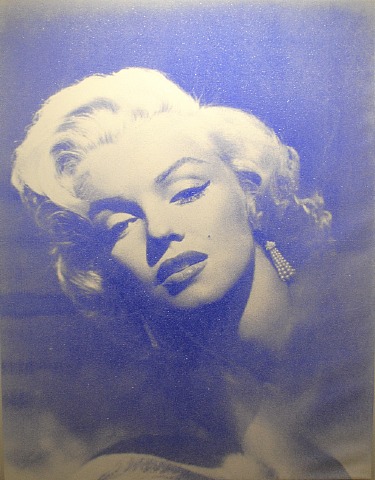 Russell Young Marilyn Monroe Glamour Diamond Dust Blue