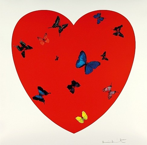  Damien Hirst, All you need is love, love, love