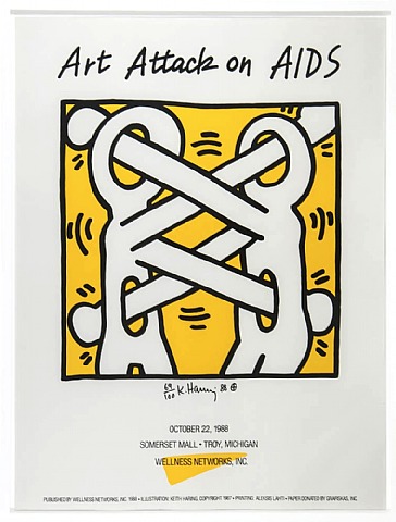  Keith Haring, Art Attack on AIDS