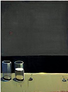 Dark Still Life with Two Glasses