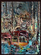 Hernan Bas - He went in the woods that day to bury Fluffy, 2008