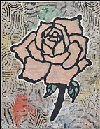 Donald Baechler - Pink Rose, 2009
